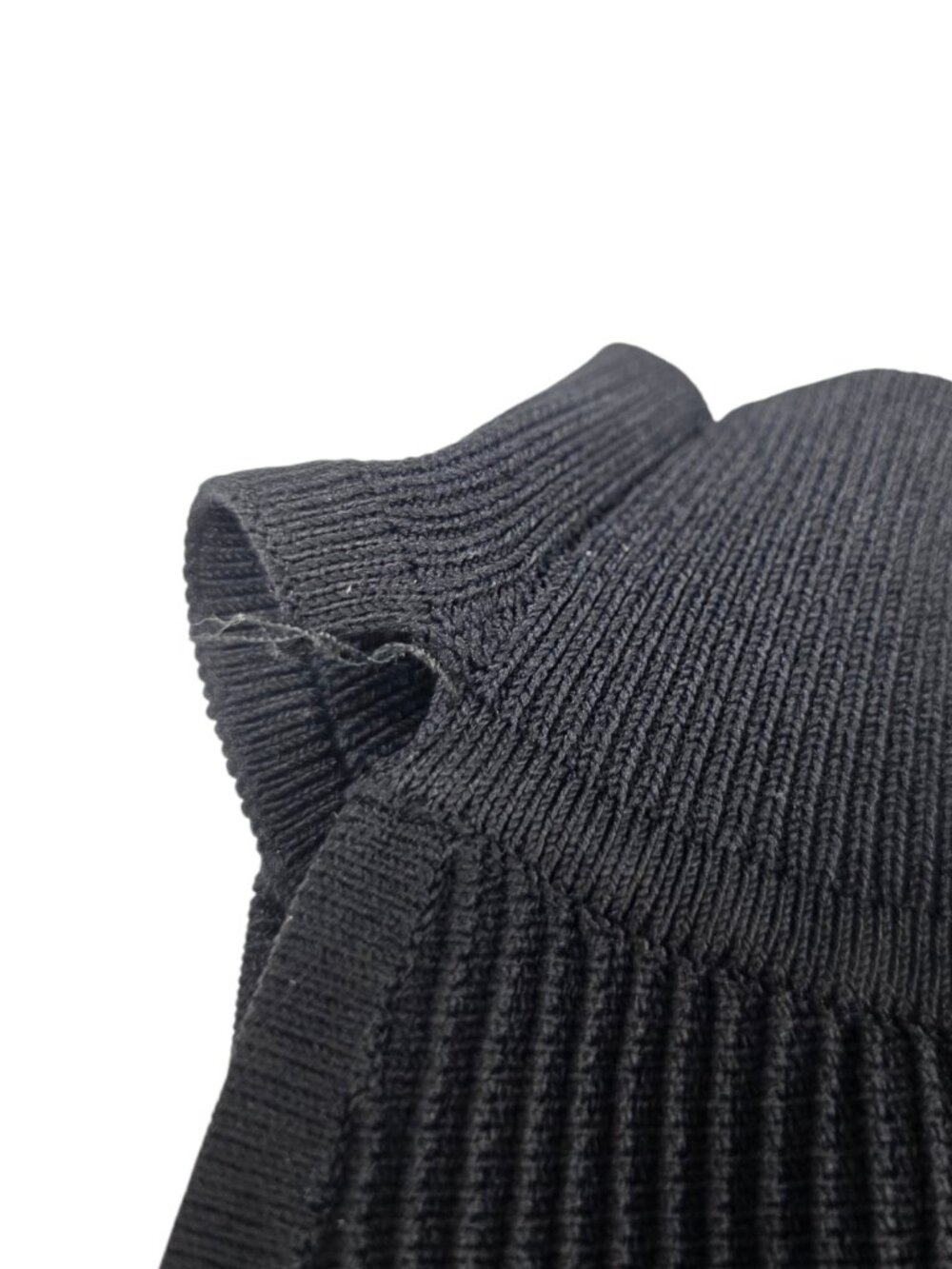 Aritzia Babaton Sculpt Knit High Neck Sleeveless Tank, Black, Ribbed Thick, XS - Picture 6 of 6
